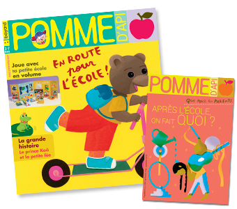 Couverture du magazine Pomme d'Api et son supplément pour les parents, n°643, septembre 2019