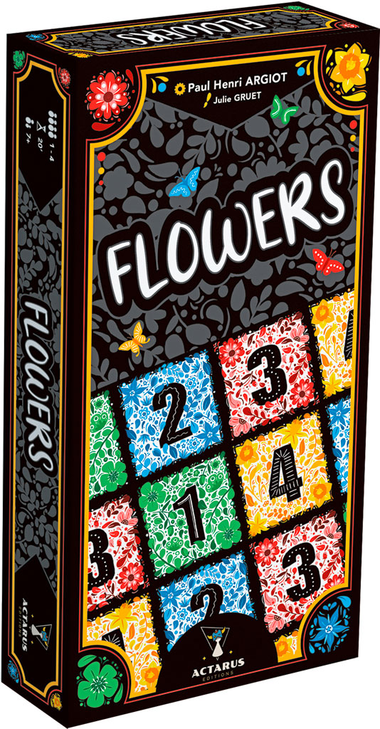 Flowers. Un jeu de société de Paul-Henri Argiot et Julie Gruet (Actarus Éditions, 13,50 €). À partir de 7 ans.