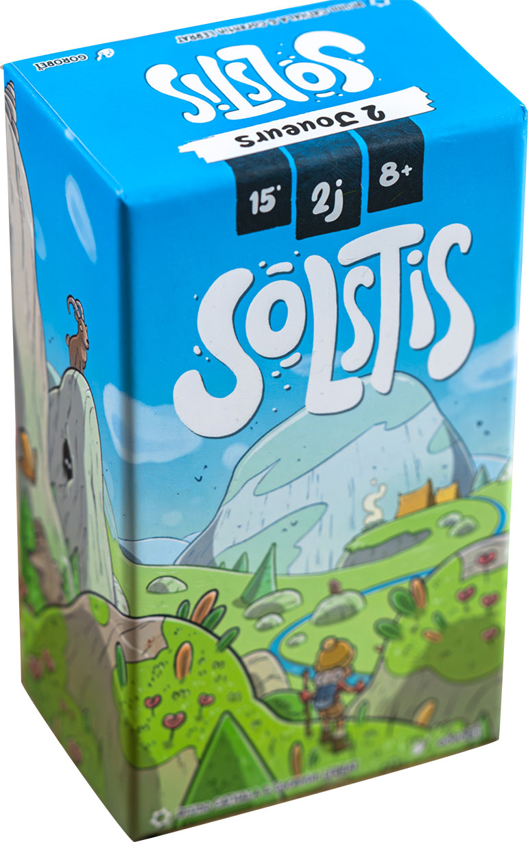 Solstis. Un jeu de société de Bruno Cathala, Corentin Lebrat et Manu Gorobeï (Lumberjacks Studio, 13,50 €). À partir de 8 ans.