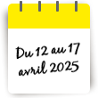 Séjour du 12 au 17 avril 2025