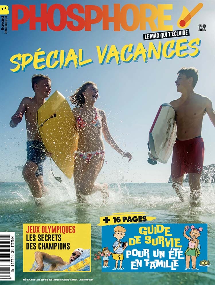 Phosphore n°580, août 2024. Spécial vacances. Guide de survie pour un été en famille.