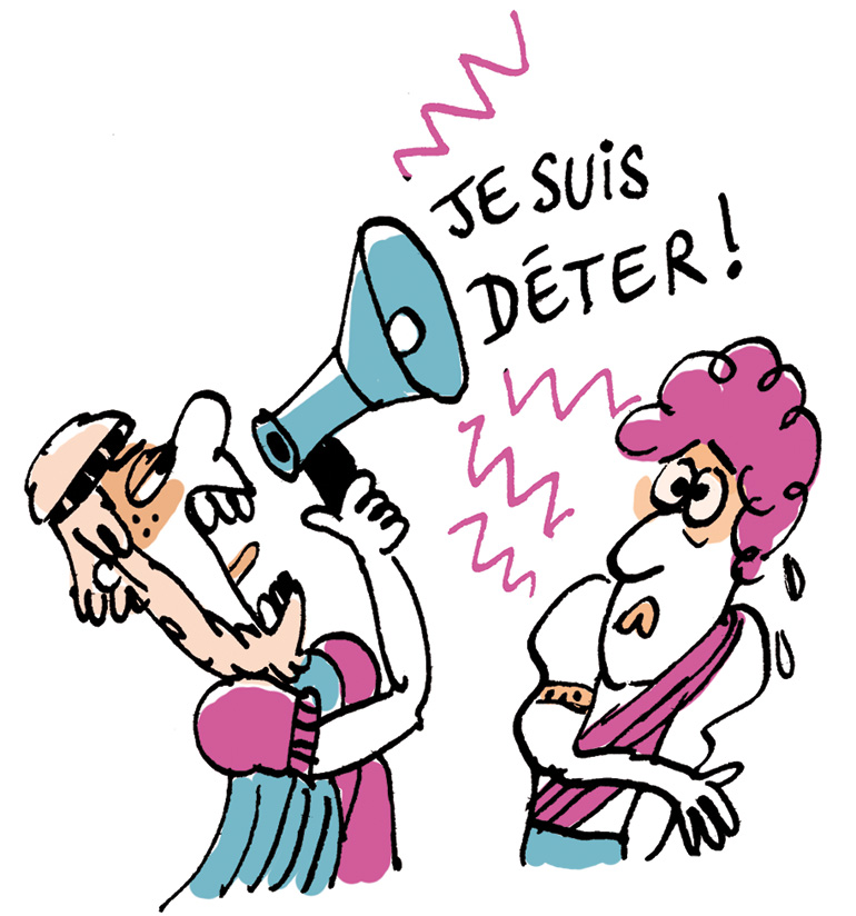 Athéna réapparaît sous les traits d’un homme nommé Mentor : il annonce à toute l’assemblée qu’il trouvera un navire pour aider Télémaque.
“Le classique sans prise de tête : L’Odyssée - Chants I à IV - Un poème épique grec d'Homère”, Je bouquine n°487, septembre 2024. Texte : Romane Le Dain. Illustration : Marion Puech.