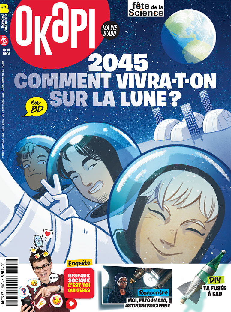 Couverture du magazine Okapi n°1208, 15 octobre 2024.