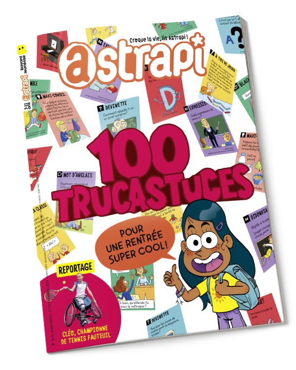 Couverture du magazine Astrapi n° 1041 du 1er septembre 2024. 100 Trucastuces.