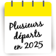 Plusieurs départs en 2025