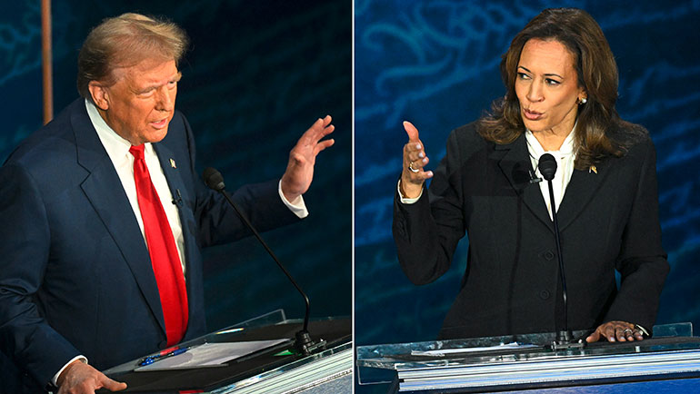 Les deux candidats – Donald Trump, républicain, ancien président des États-Unis de 2017 à 2021 et Kamala Harris, démocrate, vice-présidente (2021 à aujourd’hui) – se sont affrontés lors d’un premier débat le 10 septembre.