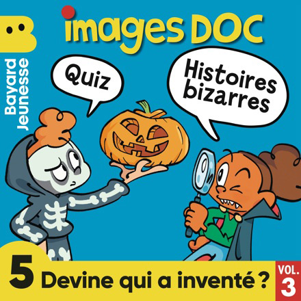 « Qui a inventé ? », c’est un podcast qui raconte les petites et les grandes histoires des inventions. Au programme de cette compilation, 5 histoires bizarres et 5 quiz sur Halloween, les masques, les dinosaures, le yéti et les martiens.