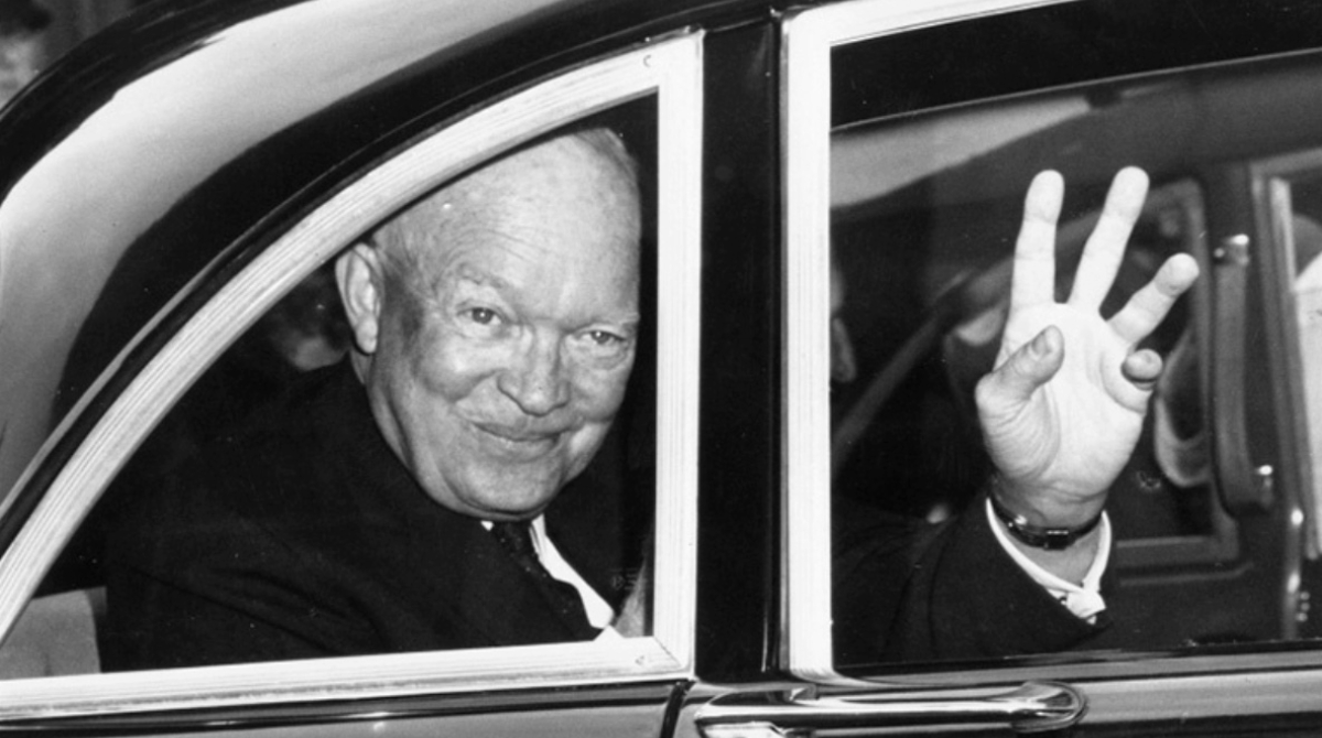 L'ancien président des États-Unis, Dwight D. Eisenhower (1953-1961) à New York en octobre 1959.