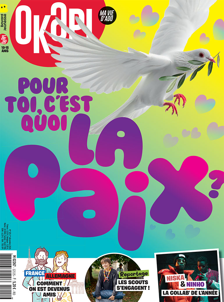 Couverture du magazine Okapi n°1211, 1er décembre 2024.