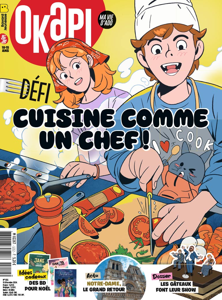 Couverture du magazine Okapi n°1212, 15 décembre 2024.