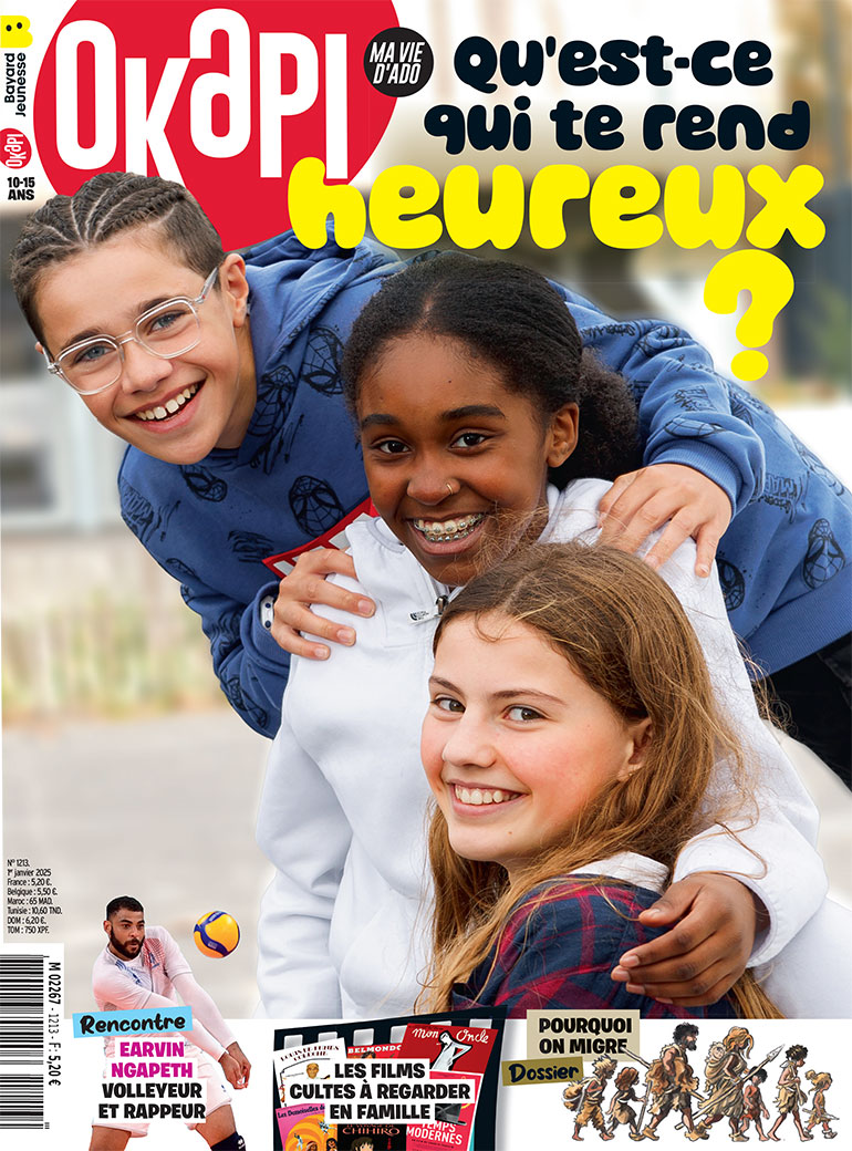 Couverture du magazine Okapi n° 1213. Photo : Thomas Louapre/Divergence. 