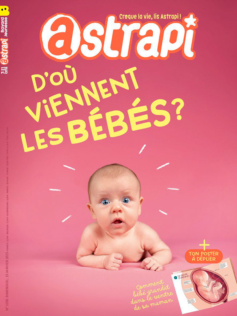 Couverture du magazine Astrapi n° 1050, 15 janvier 2025.