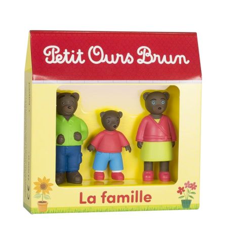 Jouet Petit Ours Brun - set de 3 figurines